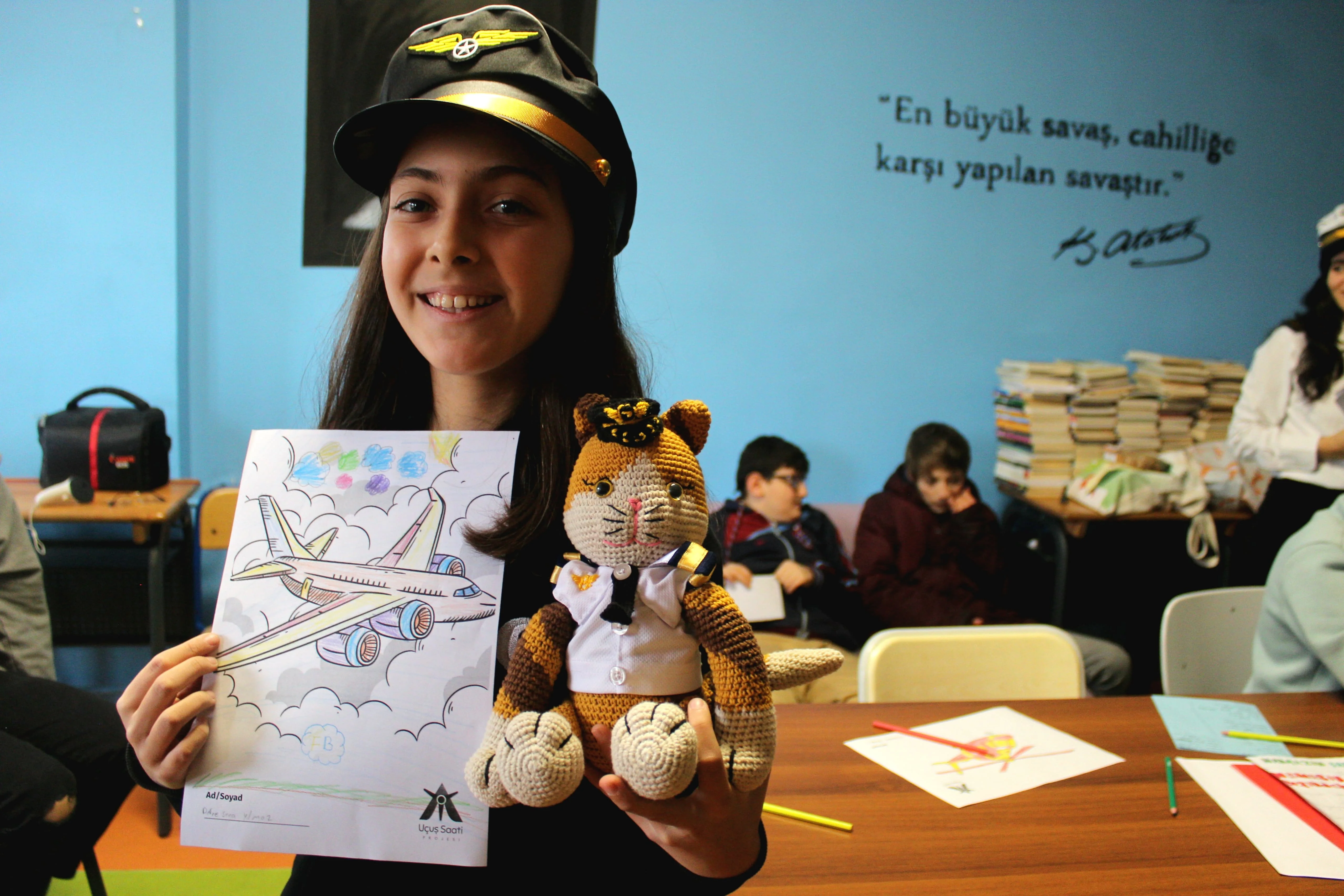 Uçuş Saati Projesi okul ziyareti